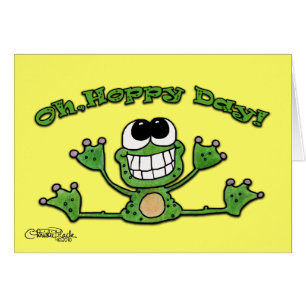 Hoppy Day- Frog Hälsningskort