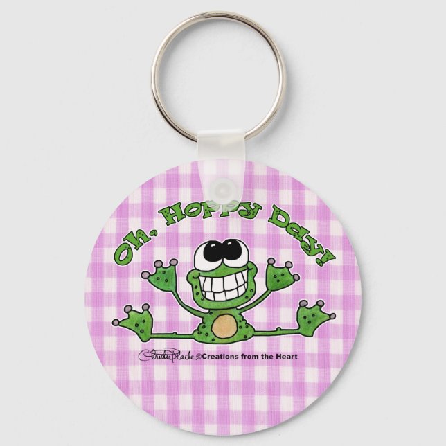 Hoppy Day-Frog Nyckelring (Framsida)