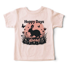 Hoppy Days Ahead Cute Easter Bunny Spring Rabbit