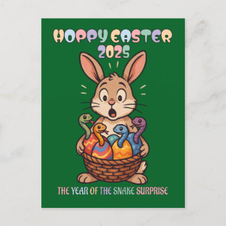 Hoppy Easter 2025: The Year of the Snake Surprise! Helg Vykort