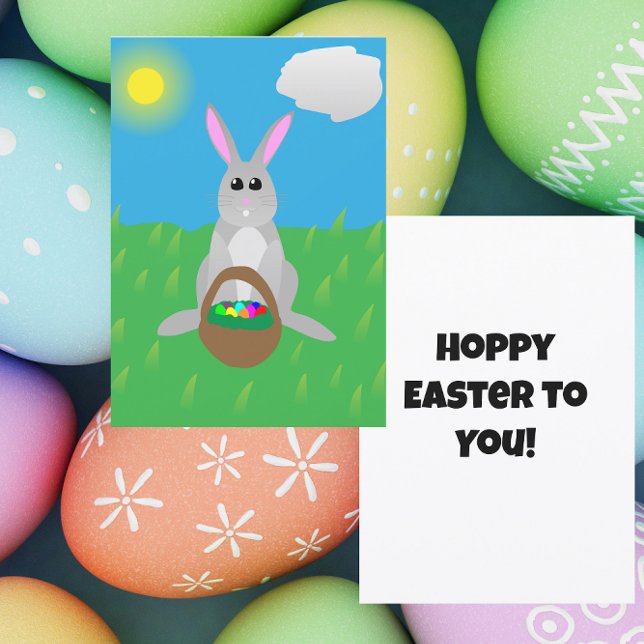 Hoppy Easter! Flat Julkort (Skapare uppladdad)