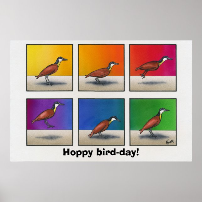 Hoppy-fågeldagen! Poster (Framsidan)