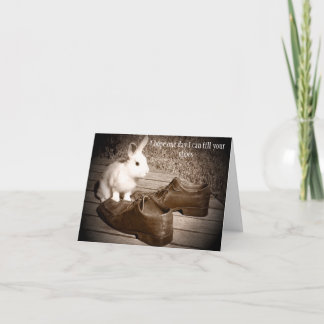 Hoppy fars dagkort som presenterar en gullig kanin kort