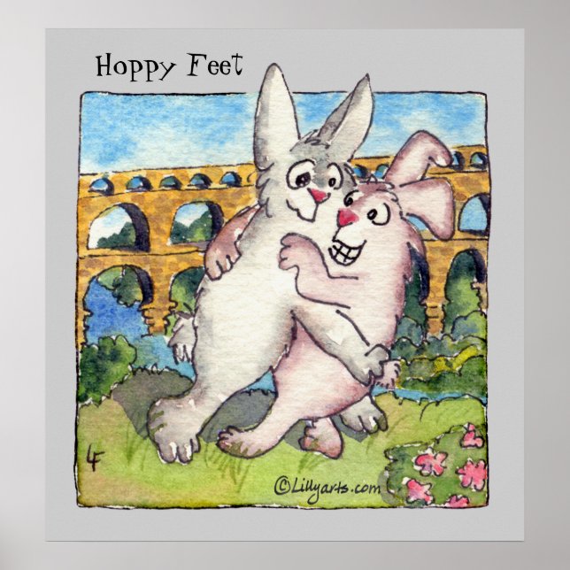 Hoppy Feet Tecknad-flikar Poster Skriv ut (Framsidan)