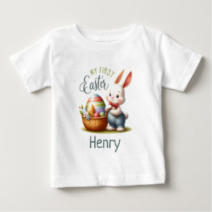 Hoppy First Påsk - Personlig T Shirt