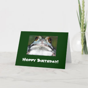 HOPPY FÖDELSEDAG FÖR GRODAKONSTVERK KORT