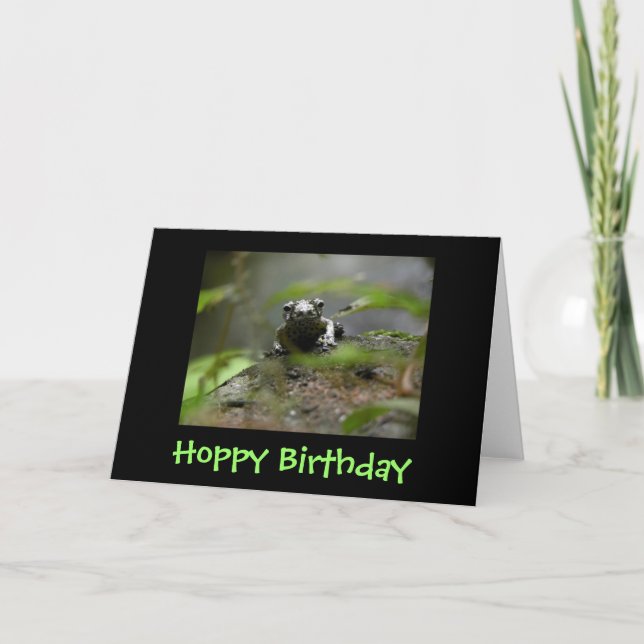 Hoppy födelsedag kort (Framsida)