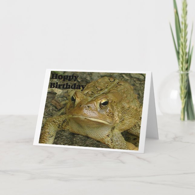 Hoppy födelsedag kort (Framsida)