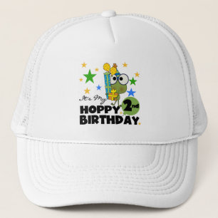 Hoppy Frog 2:a födelsedag T-shirts och gåvor Truckerkeps
