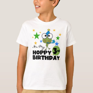 Hoppy Frog 3:e födelsedag Tshirts och presenter