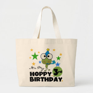 Hoppy Frog 3:e födelsedag Tshirts och presenter Jumbo Tygkasse
