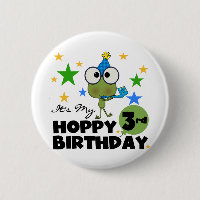 Hoppy Frog 3:e födelsedag Tshirts och presenter