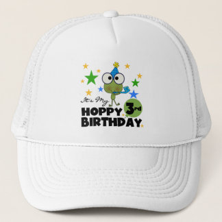Hoppy Frog 3:e födelsedag Tshirts och presenter Truckerkeps