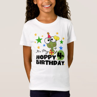 Hoppy Frog 4e födelsedagen T-shirts och presenter