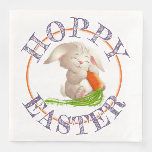 Hoppy Glad påsk Bunny Motif Pappersservett