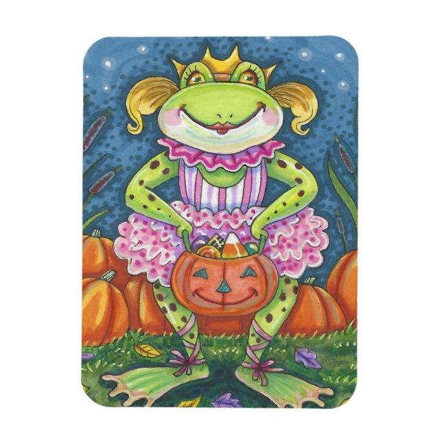 HOPPY HALLOWEEN BALLERINA, PRINCESS FROG MAGNET (Vertikal)