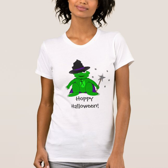 Hoppy Halloween för Magical groda Tshirt Tee Shirt (Framsida)