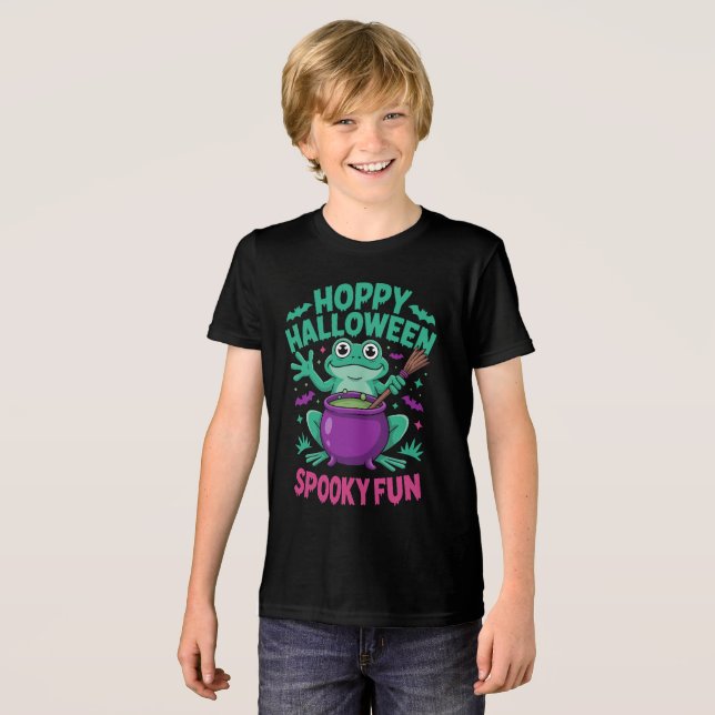 Hoppy Halloween Kids Tee (Framsida Full)