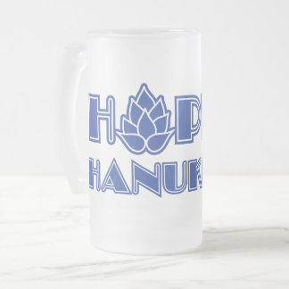 Hoppy Hanukkah Frostat Ölglas