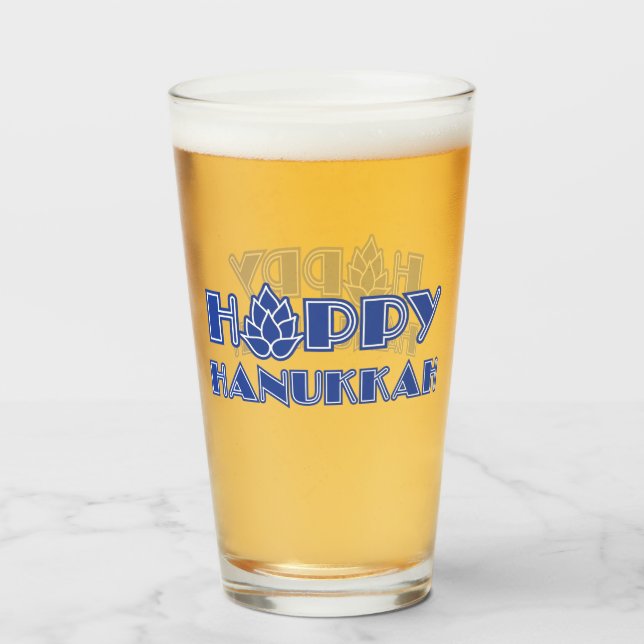 Hoppy Hanukkah Glaskopp (Baksida fylld)