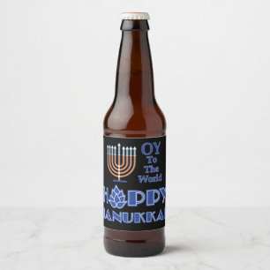 Hoppy Hanukkah Ölflaska Etikett