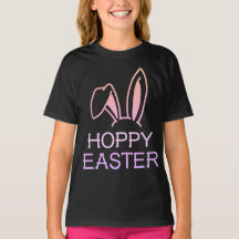 Hoppy Hare Pastel Kids Påsk Tee
