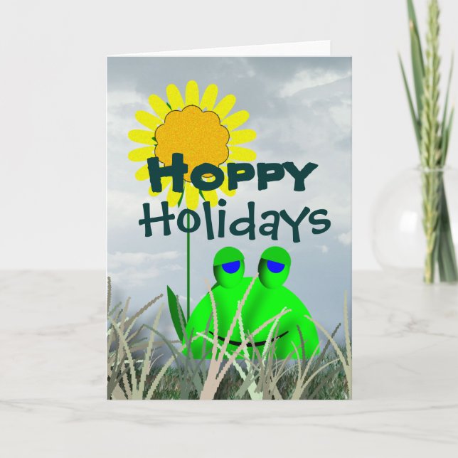 Hoppy helgdagar helgkort (Framsida)