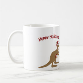 Hoppy helgdagar! julkänguru kaffemugg
