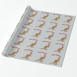 Hoppy helgdagar! julkänguru presentpapper