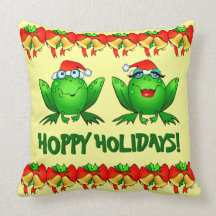 Hoppy Helgdagars Cute Santa Frogs
