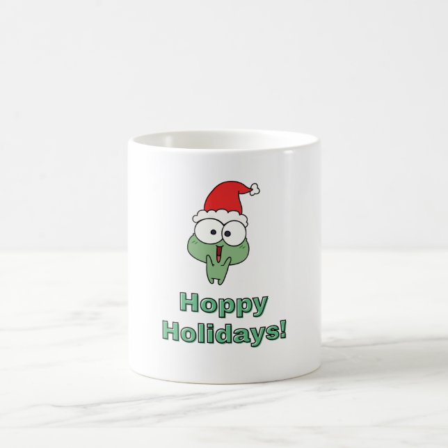 Hoppy Helgdagars jul Frog Kaffemugg (Center)