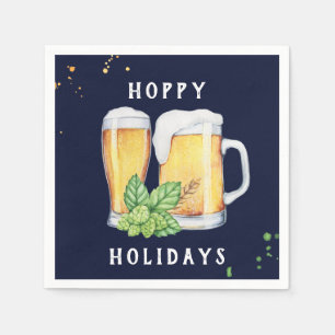Hoppy Helgdagars Personlig Papper Napkins Pappersservett