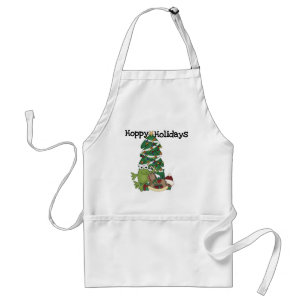 Hoppy Helgdagars Tshirts och Gifts Förkläde