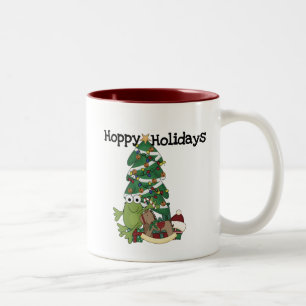 Hoppy Helgdagars Tshirts och Gifts Två-Tonad Mugg