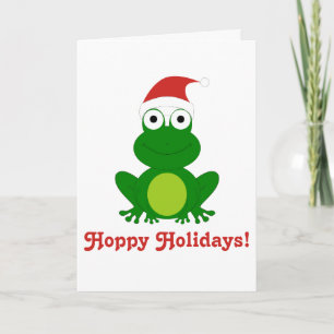 Hoppy helgdagarSanta groda Helgkort
