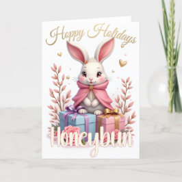 Hoppy Holidays – Honeybun Bunny Helgkort