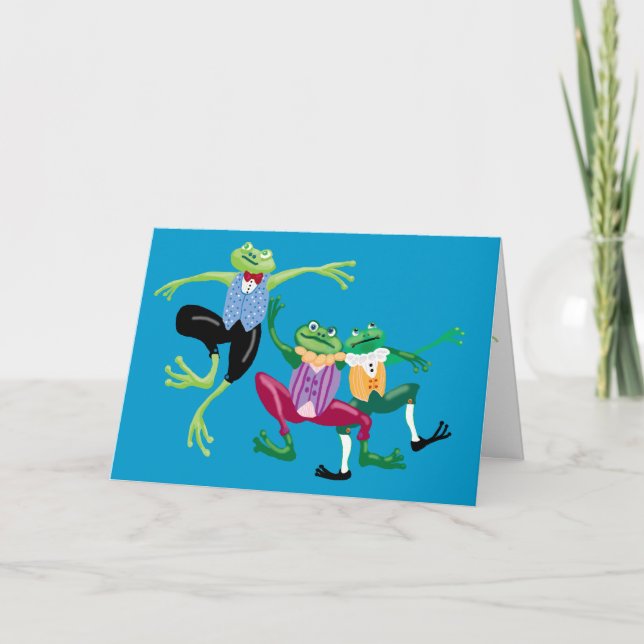 Hoppy jul helgkort (Framsida)