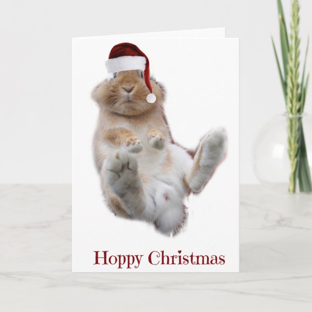 Hoppy jul helgkort (Framsida)