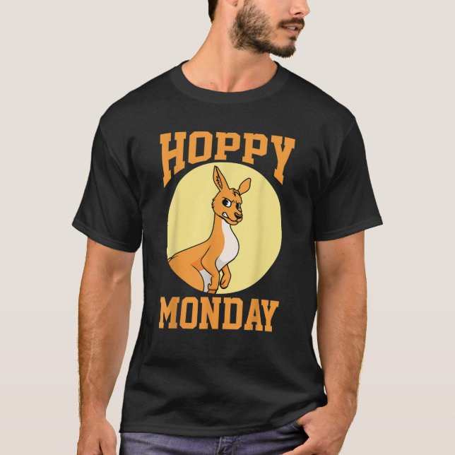 Hoppy Måndag Esater måndag Thanksgiving Påsk Mon T Shirt (Framsida)