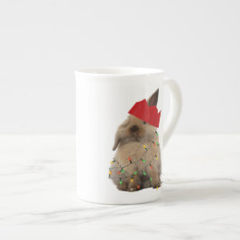 Hoppy mugg för julkaninbenporslin benporslin mugg