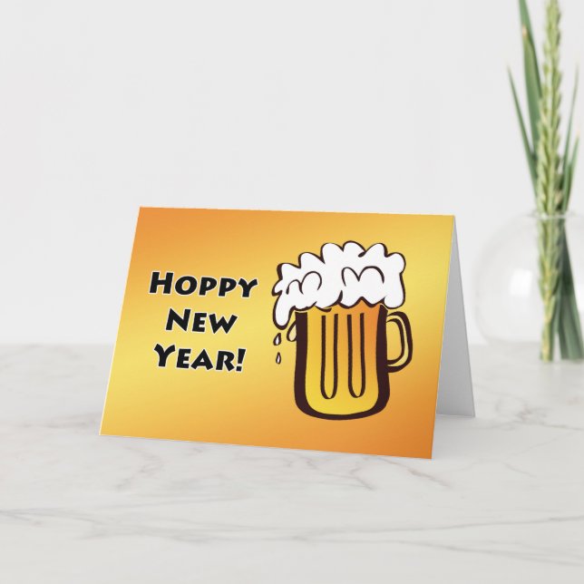 Hoppy New Year Helgkort (Framsida)