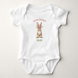Hoppy Påsk Baby Personlig T Shirt