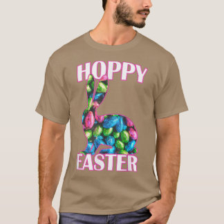 Hoppy Påsk Chocolate Påskhare  T Shirt
