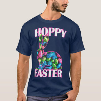 Hoppy Påsk Chocolate Påskhare  T Shirt