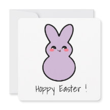 Hoppy Påsk Cute Bunny Card