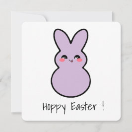 Hoppy Påsk Cute Bunny Card Julkort