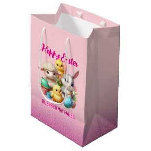 Hoppy Påsk Cute Bunny Chick Lamb Painting Eggs