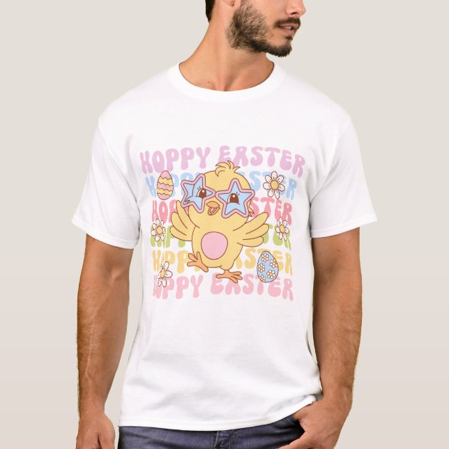 Hoppy Påsk Cute Chick T Shirt (Framsida)