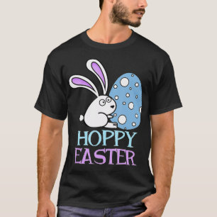 Hoppy Påsk Day Bunny och Påskägg T Shirt