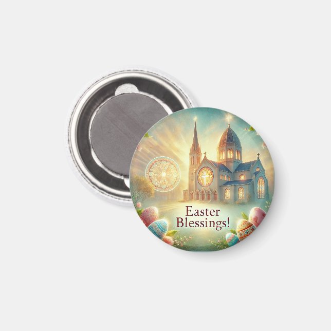 "Hoppy Påsk: En dag för Kärlek & Skratt" Magnet (Front/Back)